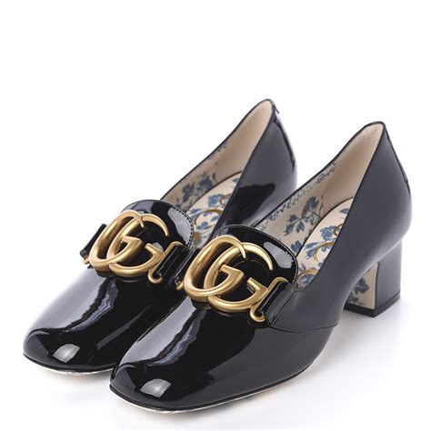 mid heel pumps gucci|Gucci marmont mid heel pump.